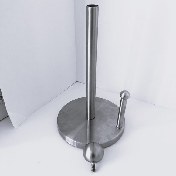 Stainless steel-Paper Towel Holder-silver brushed metal - Picture 2 of 8